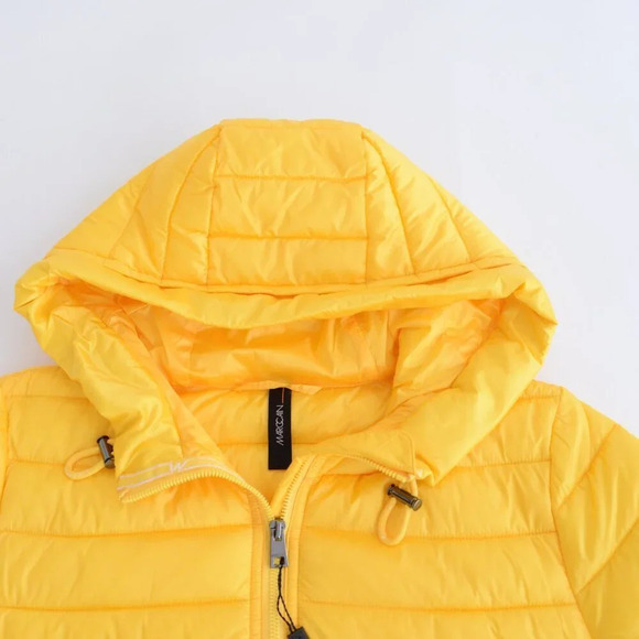 Marc Cain Bright Yellow Lightweight Puffer Outdoor 3M Thinsulate  Jacket Size 3 - Picture 12 of 15